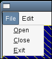 menus File and Edit